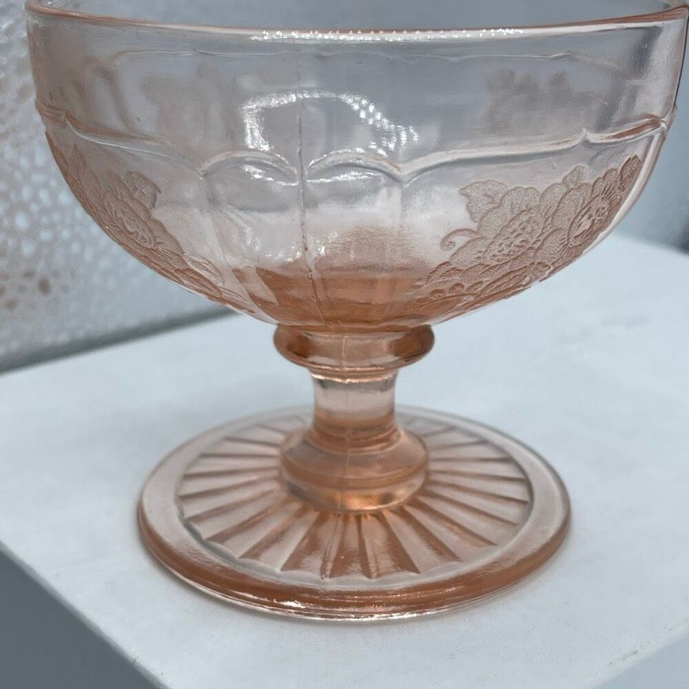 Vintage Hocking glass Company Mayfair (open rose) 1931-37
